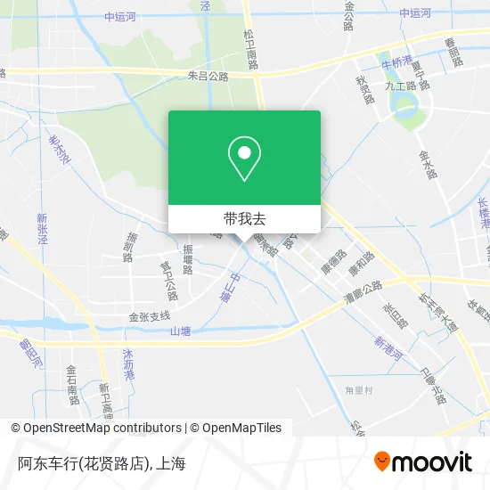 阿东车行(花贤路店)地图