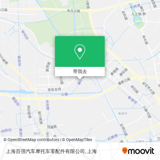 上海百强汽车摩托车零配件有限公司地图