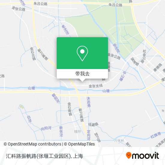 汇科路振帆路(张堰工业园区)地图