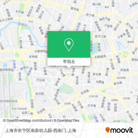 上海市长宁区南新幼儿园-西南门地图