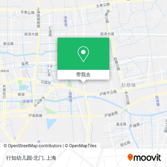 行知幼儿园-北门地图