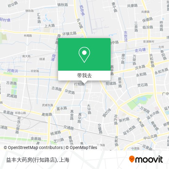 益丰大药房(行知路店)地图