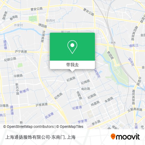 上海通扬服饰有限公司-东南门地图