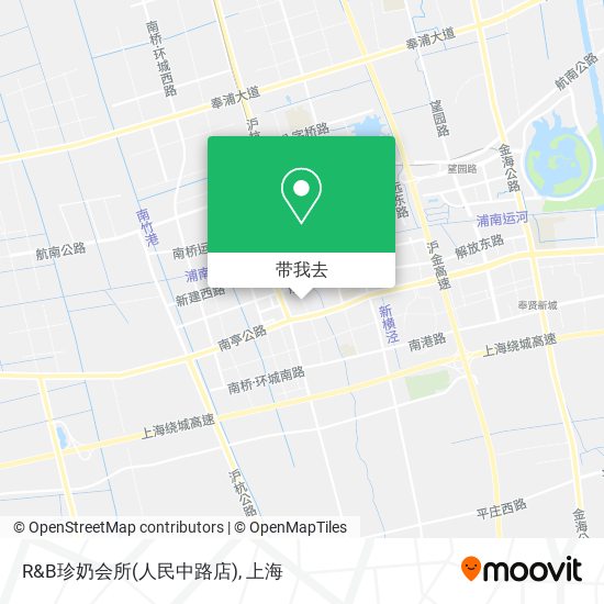 R&B珍奶会所(人民中路店)地图