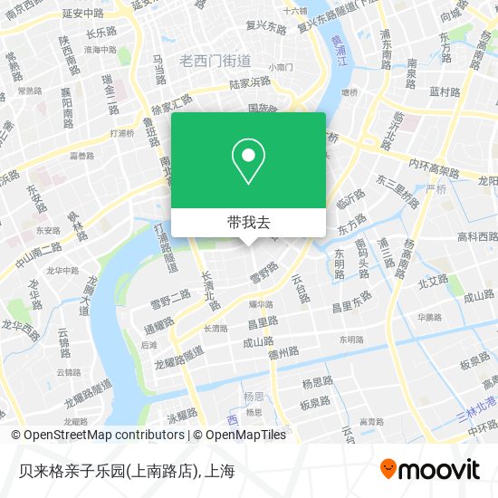 贝来格亲子乐园(上南路店)地图