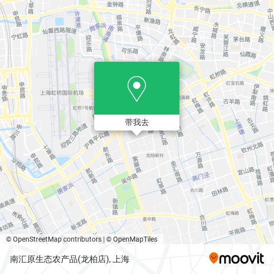 南汇原生态农产品(龙柏店)地图