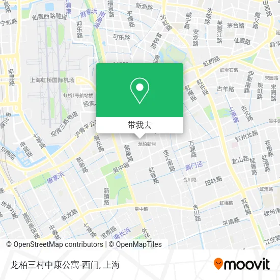 龙柏三村中康公寓-西门地图