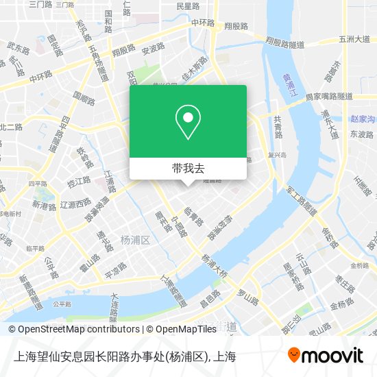 上海望仙安息园长阳路办事处(杨浦区)地图