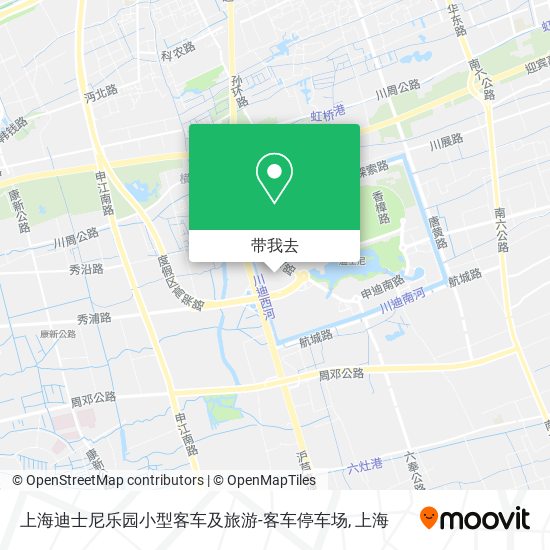 上海迪士尼乐园小型客车及旅游-客车停车场地图