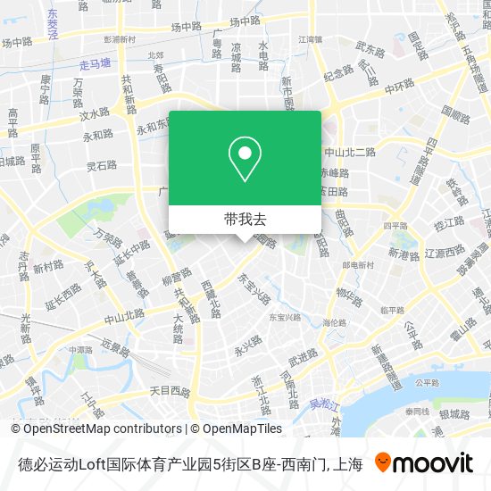 德必运动Loft国际体育产业园5街区B座-西南门地图