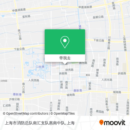 上海市消防总队南汇支队惠南中队地图