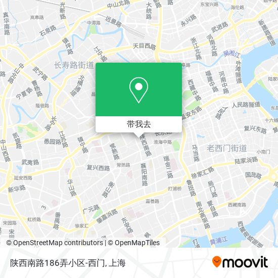 陕西南路186弄小区-西门地图