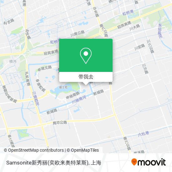 Samsonite新秀丽(奕欧来奥特莱斯)地图