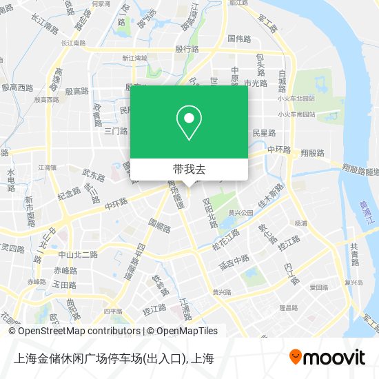 上海金储休闲广场停车场(出入口)地图