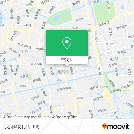 贝贝鲜花礼品地图