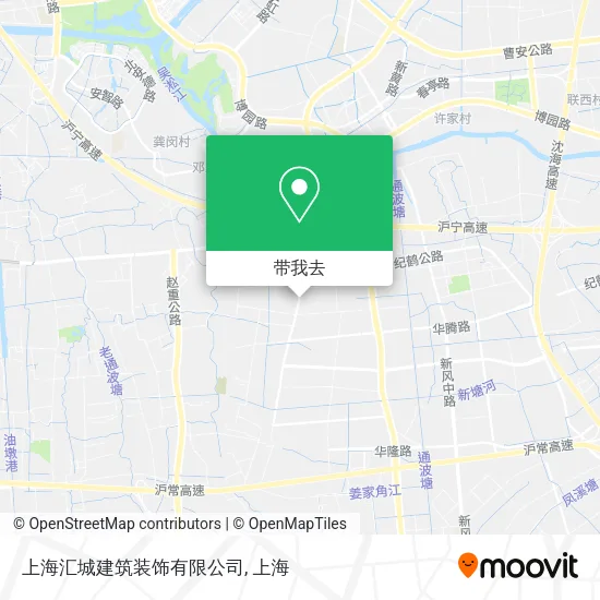上海汇城建筑装饰有限公司地图