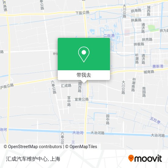 汇成汽车维护中心地图