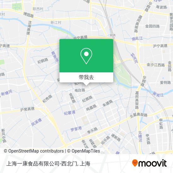 上海一康食品有限公司-西北门地图