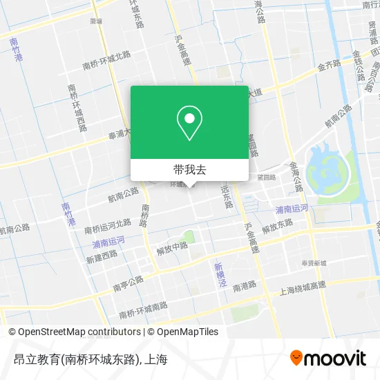 昂立教育(南桥环城东路)地图