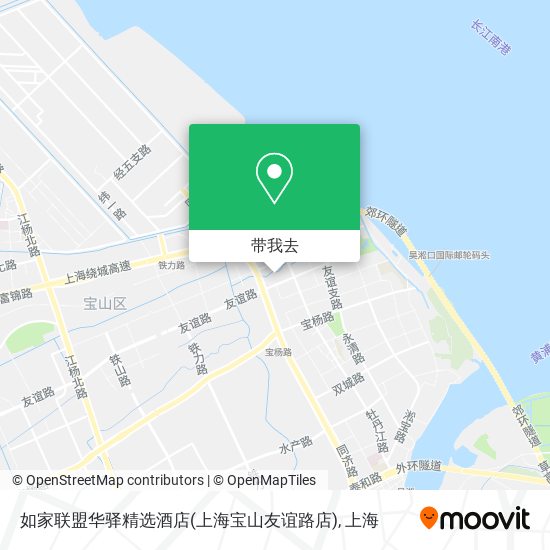 如家联盟华驿精选酒店(上海宝山友谊路店)地图