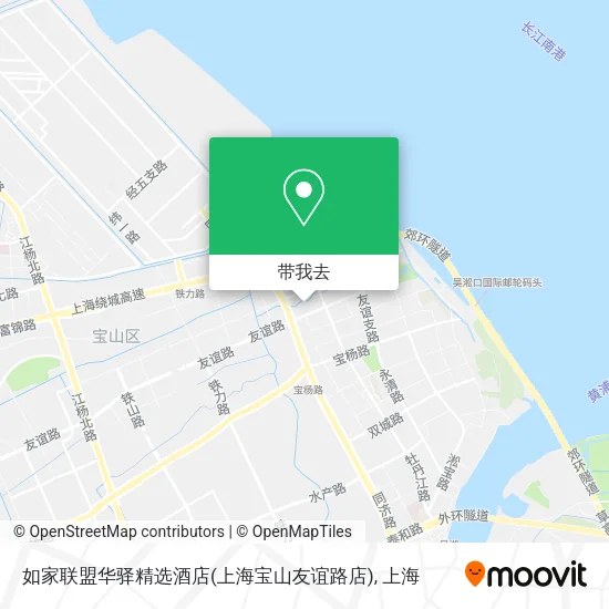 如家联盟华驿精选酒店(上海宝山友谊路店)地图