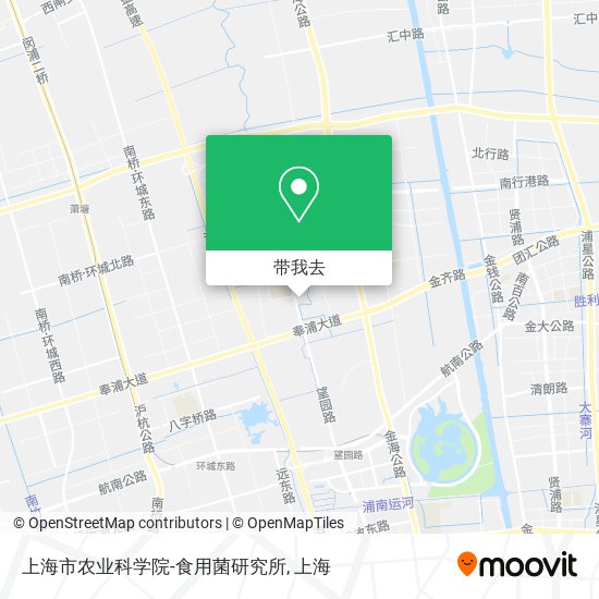 上海市农业科学院-食用菌研究所地图