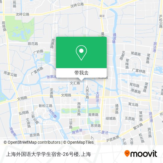 上海外国语大学学生宿舍-26号楼地图