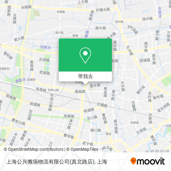 上海公兴搬场物流有限公司(真北路店)地图