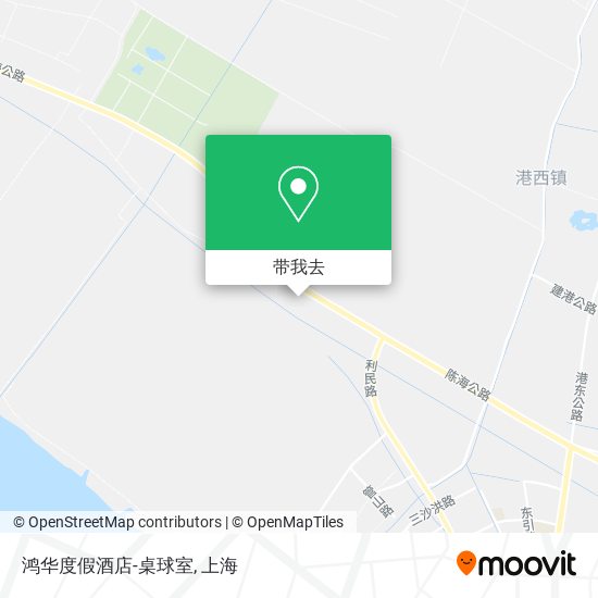 鸿华度假酒店-桌球室地图