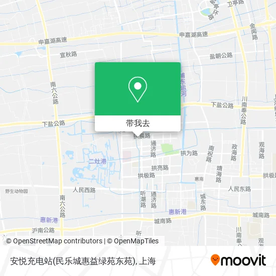 安悦充电站(民乐城惠益绿苑东苑)地图