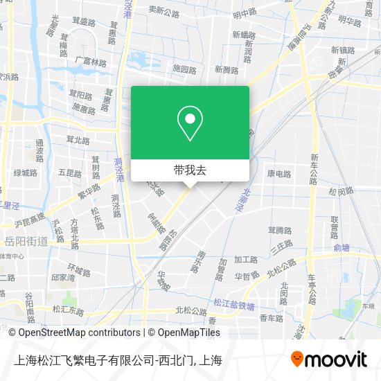 上海松江飞繁电子有限公司-西北门地图