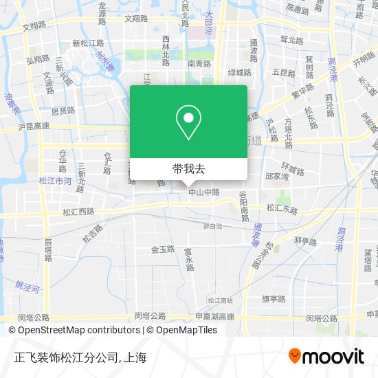 正飞装饰松江分公司地图