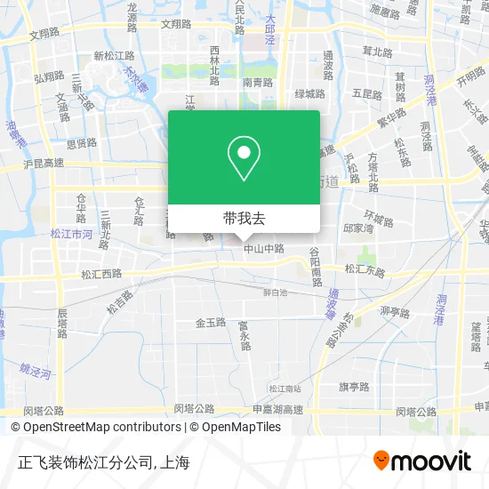 正飞装饰松江分公司地图
