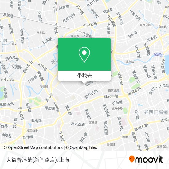 大益普洱茶(新闸路店)地图
