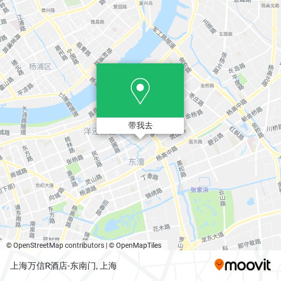上海万信R酒店-东南门地图