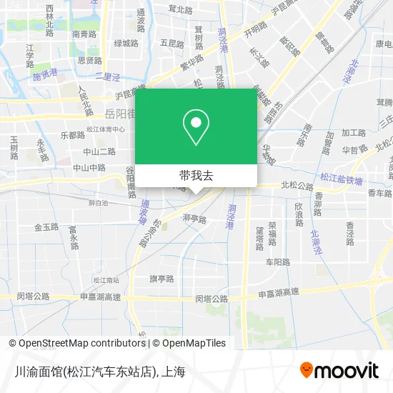 川渝面馆(松江汽车东站店)地图