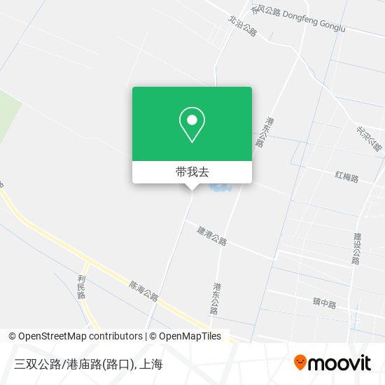 三双公路/港庙路(路口)地图