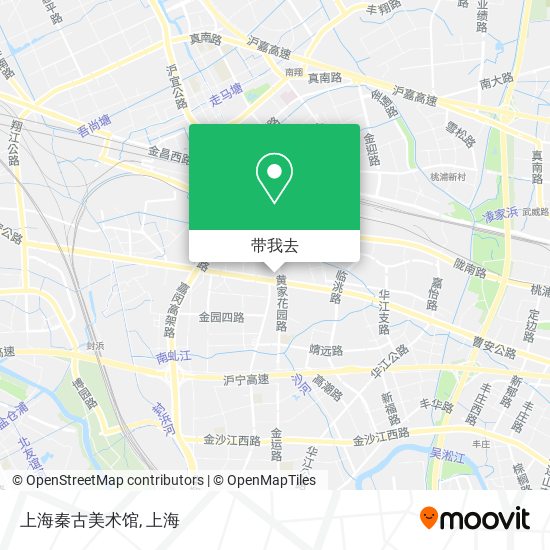 上海秦古美术馆地图