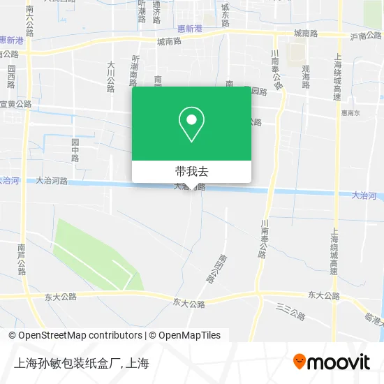 上海孙敏包装纸盒厂地图