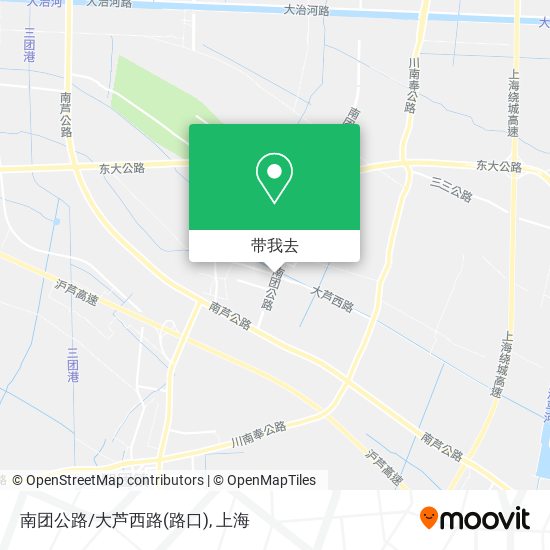 南团公路/大芦西路(路口)地图