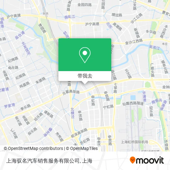 上海驭名汽车销售服务有限公司地图