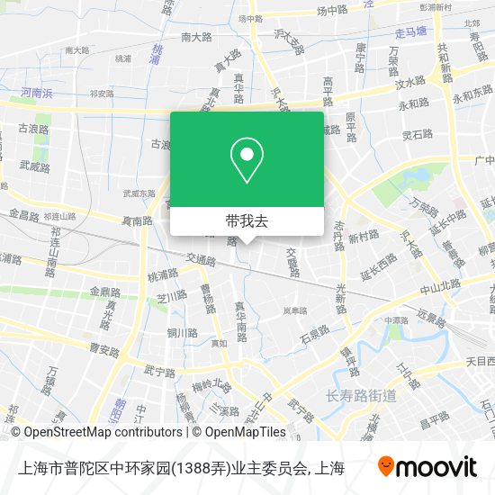 上海市普陀区中环家园(1388弄)业主委员会地图