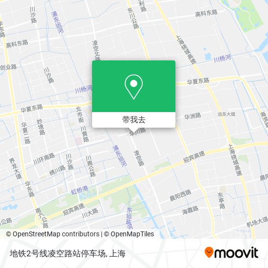 地铁2号线凌空路站停车场地图