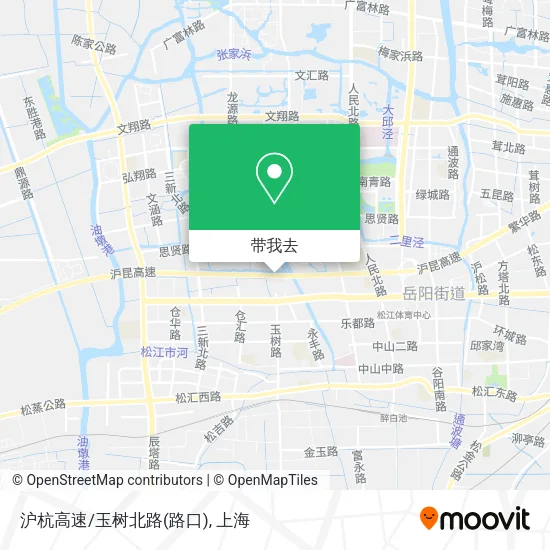 沪杭高速/玉树北路(路口)地图