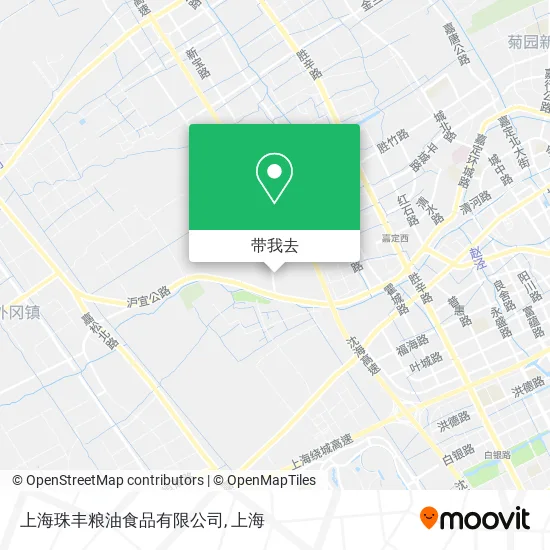 上海珠丰粮油食品有限公司地图