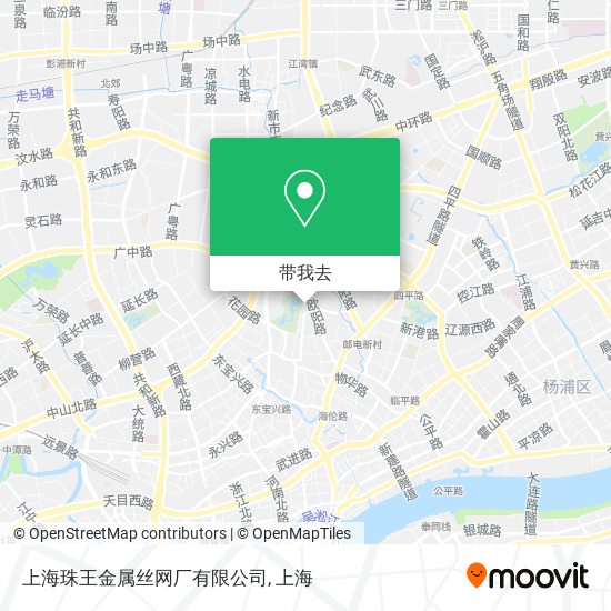 上海珠王金属丝网厂有限公司地图