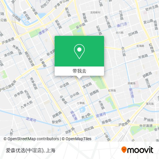 爱森优选(中谊店)地图