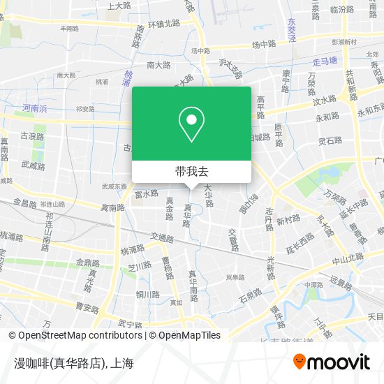 漫咖啡(真华路店)地图