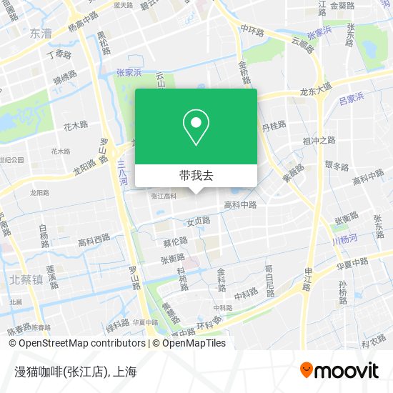 漫猫咖啡(张江店)地图