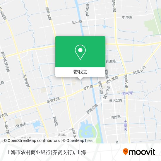 上海市农村商业银行(齐贤支行)地图